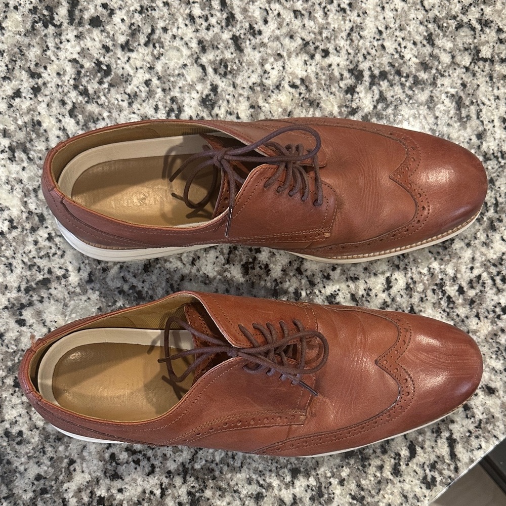 Cole Haan Tan Leather Men's Oxfords